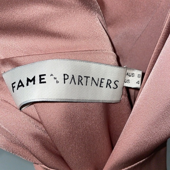 NEW Fame And Partners Blush Pink Maxi Gown Dress Prom Formal Event Dance Size 4 - Picture 2 of 8